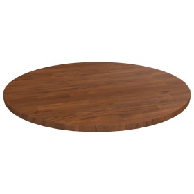 Tablero de mesa redonda madera de roble marrón oscuro Ø50x1,5cm Tablero de mesa redonda madera de roble marrón oscuro Ø50x1,5cm