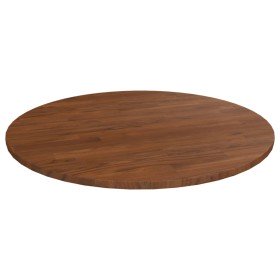 Tablero de mesa redonda madera de roble marrón oscuro Ø70x1,5cm Tablero de mesa redonda madera de roble marrón oscuro Ø70x1,5cm