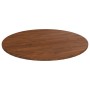 Tablero de mesa redonda madera de roble marrón oscuro Ø80x1,5cm