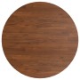 Tablero de mesa redonda madera de roble marrón oscuro Ø80x1,5cm