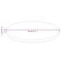Tablero de mesa redonda madera de roble marrón oscuro Ø80x1,5cm