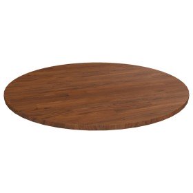 Tablero de mesa redonda madera de roble marrón oscuro Ø90x1,5cm