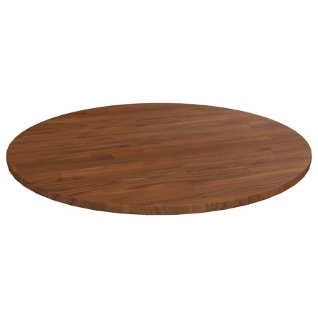 Tablero de mesa redonda madera de roble marrón oscuro Ø90x1,5cm
