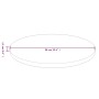 Tablero de mesa redonda madera de roble marrón oscuro Ø90x1,5cm