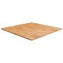 Tablero de mesa cuadrado madera roble marrón claro 80x80x1,5 cm