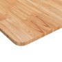 Tablero de mesa cuadrado madera roble marrón claro 80x80x1,5 cm