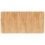 Encimera baño madera maciza tratada marrón claro 100x50x1,5 cm