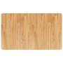 Encimera baño madera maciza tratada marrón claro 100x60x1,5 cm