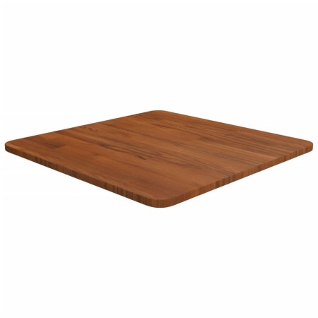 Tablero de mesa cuadrada madera roble marrón oscuro 50x50x1,5cm