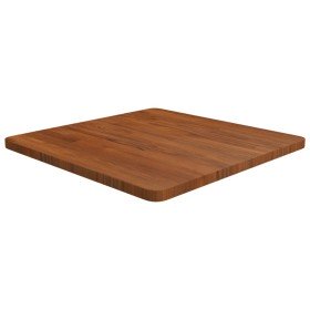 Tablero de mesa cuadrada madera roble marrón oscuro 60x60x2,5cm