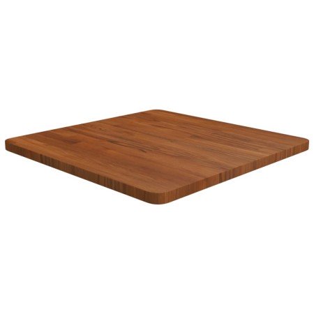 Tablero de mesa cuadrada madera roble marrón oscuro 60x60x2,5cm