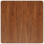 Tablero de mesa cuadrada madera roble marrón oscuro 80x80x2,5cm