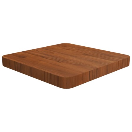 Tablero de mesa cuadrada madera roble marrón oscuro 40x40x4 cm