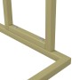 Toallero de pie de hierro dorado 48x24x78,5 cm