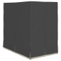 Tumbona doble con techito Gris claro 205 x 129 x 200 cm