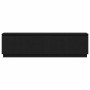 Mueble de TV con LED Roble negro 180 x 38 x 49 cm
