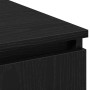 Mueble de TV con LED Roble negro 180 x 38 x 49 cm