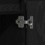 Mueble de TV con LED Roble negro 180 x 38 x 49 cm