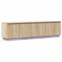 Mueble de TV con LED Roble Sonoma 180 x 38 x 49 cm