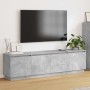 Mueble de TV con LED Gris hormigón 180 x 38 x 49 cm