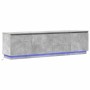 Mueble de TV con LED Gris hormigón 180 x 38 x 49 cm