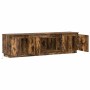 Mueble de TV con LED Roble ahumado 180 x 38 x 49 cm