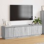 Mueble de TV con LED Gris sonoma 180 x 38 x 49 cm