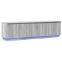 Mueble de TV con LED Gris sonoma 180 x 38 x 49 cm