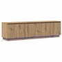 Mueble de TV con LED Roble artisan 180 x 38 x 49 cm