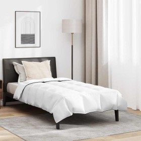 Juego de Edredón con almohada 2 pcs Blanco 135 x 200 cm Plumas