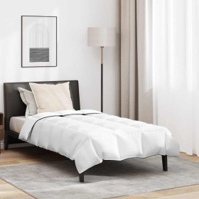 Juego de Edredón con almohada 2 pcs Blanco 135 x 200 cm Plumas