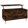 Couchtisch aus geräuchertem Eichenfurnier 90x44,5x45 cm von vidaXL, Couchtisch - Ref: Foro24-819585, Preis: 63,74 €, Rabatt: %
