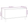 Couchtisch aus geräuchertem Eichenfurnier 90x44,5x45 cm von vidaXL, Couchtisch - Ref: Foro24-819585, Preis: 63,74 €, Rabatt: %