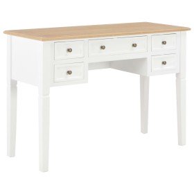 Escritorio de madera blanco 109,5x45x77,5 cm Escritorio de madera blanco 109,5x45x77,5 cm