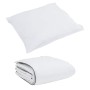 Juego de Edredón con almohada 2 pcs Blanco 150 x 200 cm Plumas