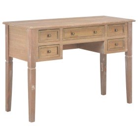Escritorio de madera marrón 109,5x45x77,5 cm Escritorio de madera marrón 109,5x45x77,5 cm