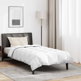 Juego de Edredón con almohada 2 pcs Blanco 140 x 220 cm Plumas