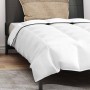 Juego de Edredón con almohada 2 pcs Blanco 140 x 220 cm Plumas
