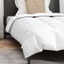 Juego de Edredón con almohada 2 pcs Blanco 140 x 220 cm Plumas