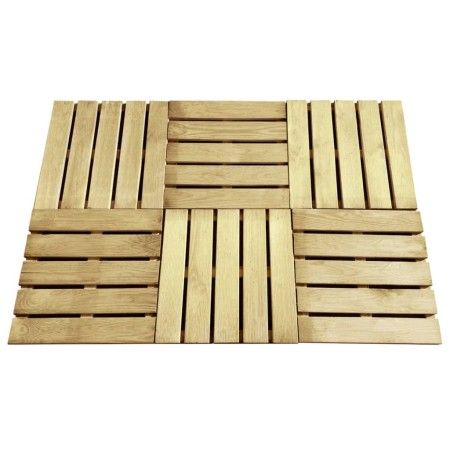 Verandafliesen 6 Einheiten grünes Holz 50x50 cm von vidaXL, Böden und Teppiche - Ref: Foro24-44946, Preis: 65,11 €, Rabatt: %