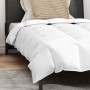 Juego de Edredón con almohada 2 pcs Blanco 155 x 220 cm Plumas