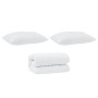 Juego de Edredón con almohada 2 pcs Blanco 135 x 200 cm Plumas