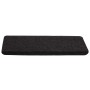 Alfombrilla autoadhesiva de escalera 15 uds negro 65x24,5x3,5cm