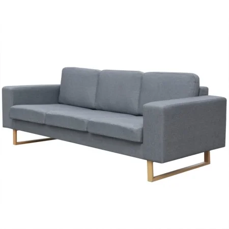 3 seater sofa light gray fabric by vidaXL, Sofas - Ref: Foro24-243185, Price: 409,28 €, Discount: %