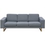 3 seater sofa light gray fabric by vidaXL, Sofas - Ref: Foro24-243185, Price: 394,44 €, Discount: %