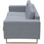 3 seater sofa light gray fabric by vidaXL, Sofas - Ref: Foro24-243185, Price: 394,44 €, Discount: %