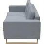 3 seater sofa light gray fabric by vidaXL, Sofas - Ref: Foro24-243185, Price: 409,28 €, Discount: %