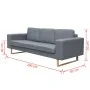 3 seater sofa light gray fabric by vidaXL, Sofas - Ref: Foro24-243185, Price: 409,28 €, Discount: %