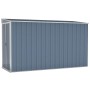 Cobertizo de jardín pared acero galvanizado gris 118x288x178 cm de vidaXL, Cobertizos - Ref: Foro24-316226, Precio: 258,27 €,...