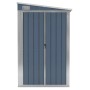 Cobertizo de jardín pared acero galvanizado gris 118x288x178 cm de vidaXL, Cobertizos - Ref: Foro24-316226, Precio: 258,27 €,...